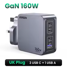 شاحن سريع USB من نوع UGREEN-C ، شحن سريع لجهاز MacBook Pro ، كمبيوتر محمول ، ايفون 17 ، جهاز لوحي شاو ، جان ، PD3.1 ، QC4.0 ، شو