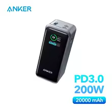 Anker Prime 735 قوة البنك 20000mAh 200W 20K شاحن محمول باور بانك محمول سعة كبيرة 20000mAh بطارية احتياطية